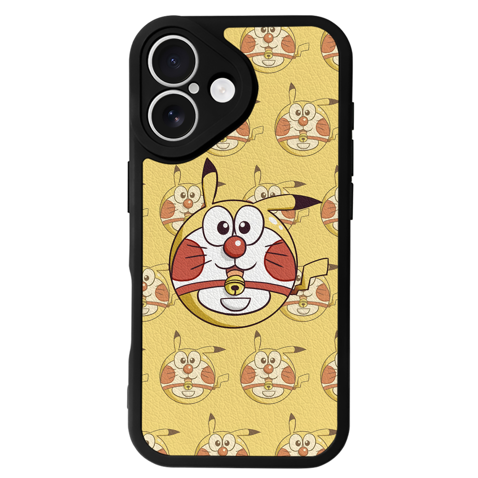 （画像用） ドラえもん Doraemon 【iPhone 16シリーズ対応】シリコンスマホケース（レザー調） 材質：シリコン